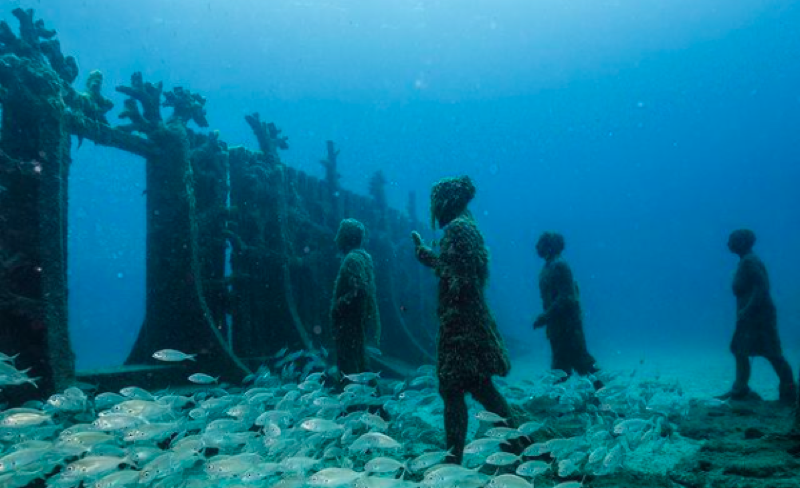 Underwater Sculpture Museum In Cannes
