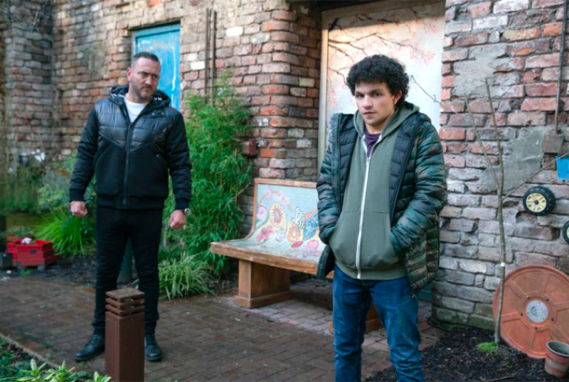 Coronation Street: Harvey (Will Mellor) and Simon Barlow (Alex Bain)
