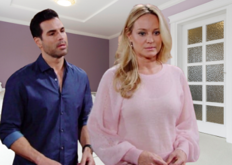The Young and The Restless: (Sharon Case) and Rey Rosales (Jordi Vilasuso)