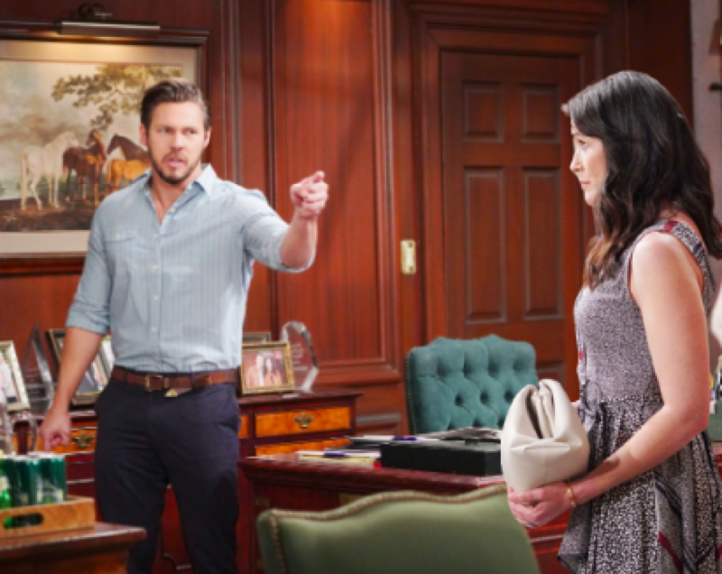 The Bold and The Beautiful: Quinn Fuller Forrester (Rena Sofer) and Liam Spencer (Scott Clifton)