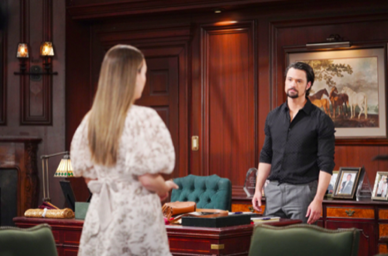 The Bold And The Beautiful: Thomas Forrester (Matthew Atkinson) and Hope Logan Spencer (Annika Noelle)