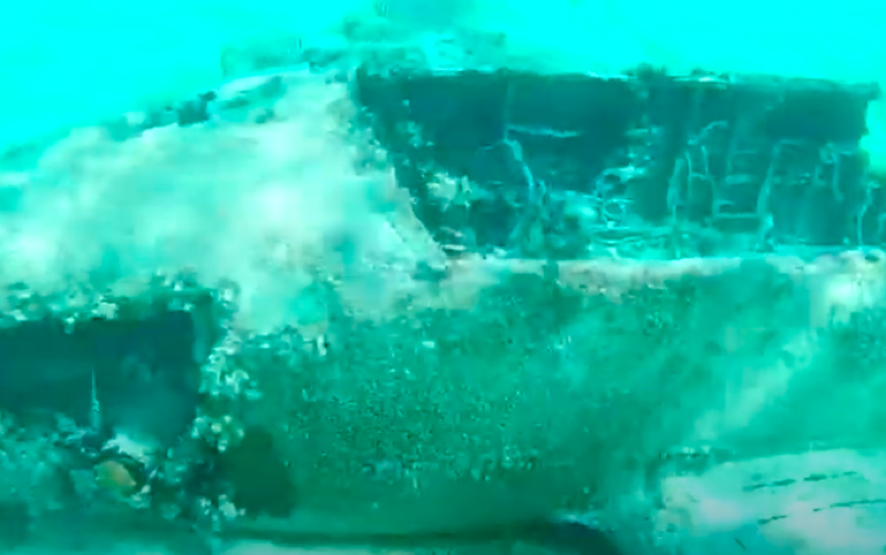 Underwater Plane Wreck