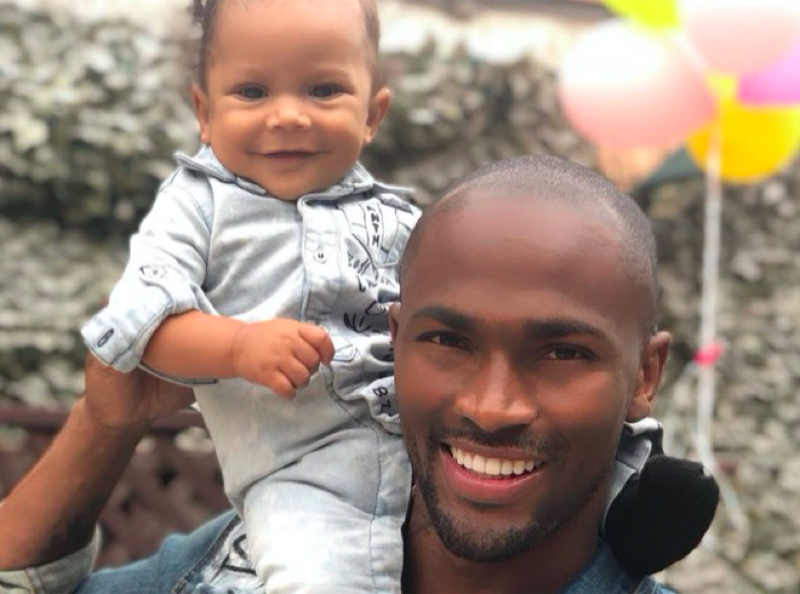 Keith Carlos and his son, Keith Jr.