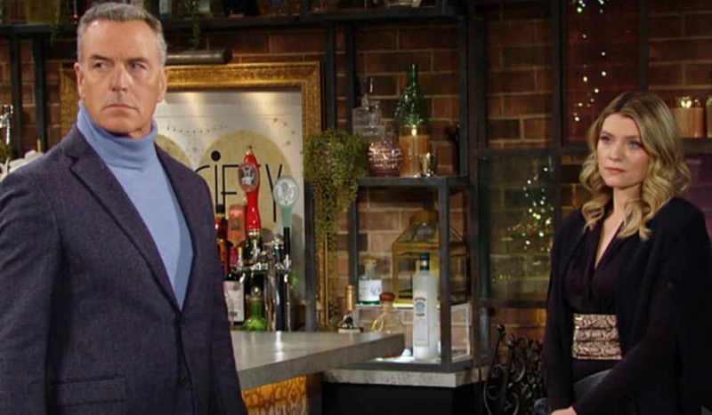 The Young And The Restless: Tara Locke (Elizabeth Leiner) and Ashland Locke (Richard Burgi)