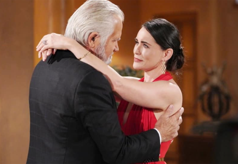 The Bold And The Beautiful: Eric Forrester (John McCook) and Quinn Fuller (Rena Sofer)