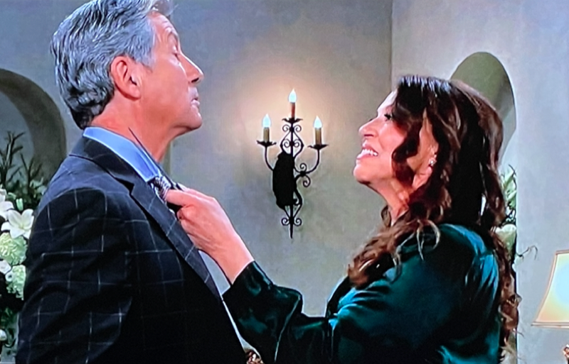 General Hospital: Dr. Leisl O’Brecht (Kathleen Gati) and Victor Cassadine (Charles Shaughnessy)