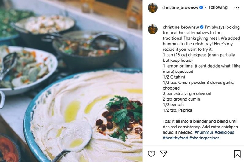 Sister Wives Star Christine Brown Shares Her Hummus Relish Recipe