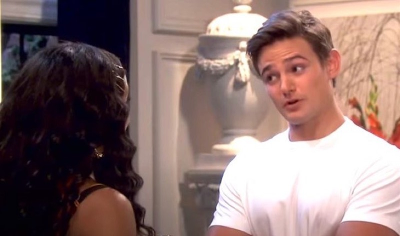 Days Of Our Lives: Chanel Dupree DiMera (Raven Bowens) and Johnny DiMera (Carson Boatman)