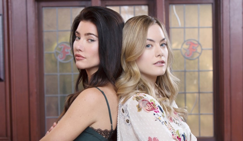 The Bold And The Beautiful: Hope Spencer (Annika Noelle) and Steffy Forrester (Jacqueline MacInnes Wood)