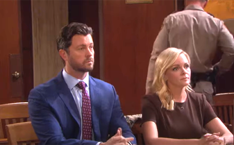 Days Of Our Lives: Belle Black (Martha Madison) and EJ DiMera (Dan Feuerriegel)