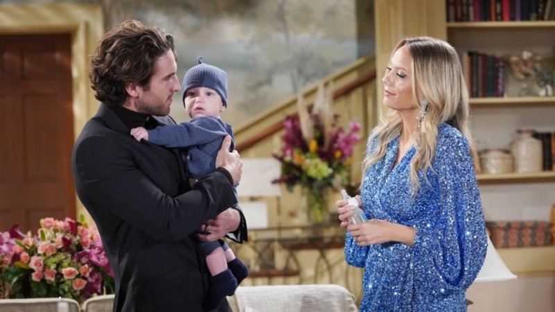 The Young And The Restless: Dominic Newman Abbott Winters Chancellor (Rainn and River Ware)