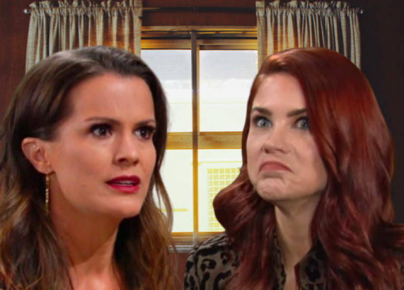 The Young and The Restless: Chelsea Lawson (Melissa Claire Egan) and Sally Spectra (Courtney Hope)