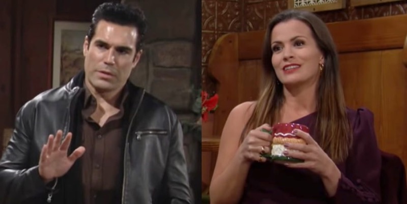 The Young and The Restless: Rey Rosales (Jordi Vilasuso) and Chelsea Lawson (Melissa Claire Egan)