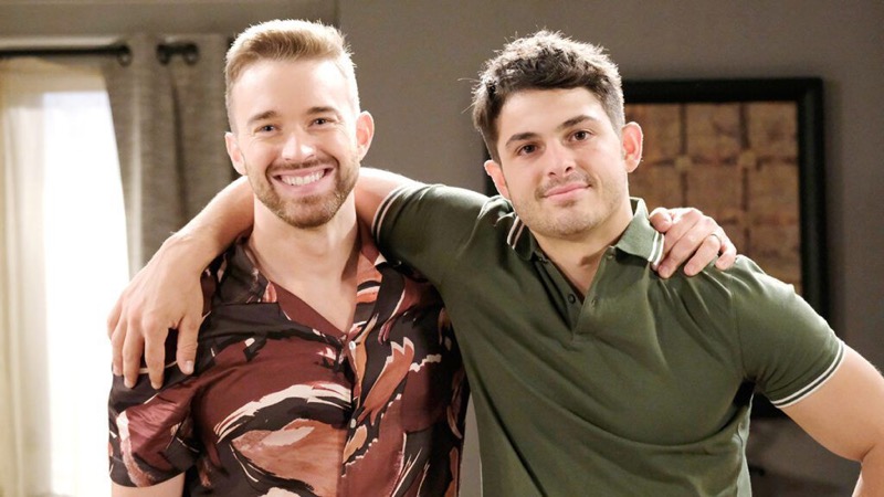 Days Of Our Lives: Sonny Kiriakis (Zach Tinker) and Will Horton (Chandler Massey)
