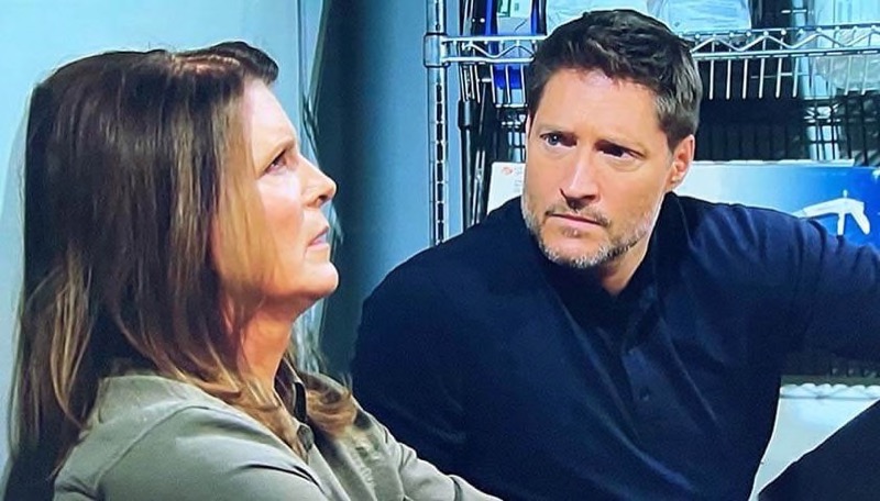 The Bold And The Beautiful: Sheila Carter (Kimberlin Brown) and Deacon Sharpe (Sean Kanan)