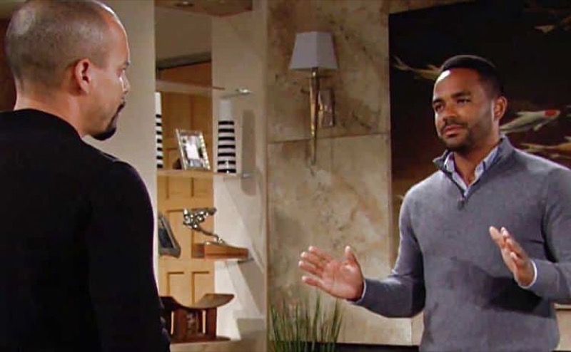 The Young And The Restless: Devon Hamilton (Bryton James) and Nate Hastings (Sean Dominic)