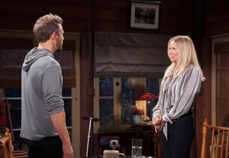 The Bold And The Beautiful: Brooke Logan Forrester (Katherine Kelly Lang) and Liam Spencer (Scott Clifton)