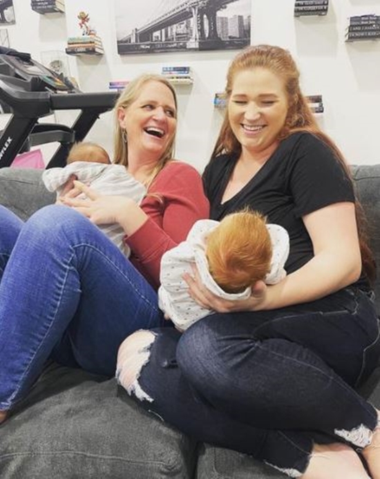 Sister Wives Grandma Christine Brown Spends Time With Twins