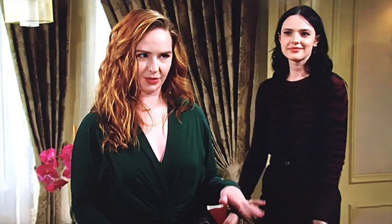 The Young And The Restless: Mariah Copeland (Camryn Grimes) and Tessa Porter (Cait Fairbanks)