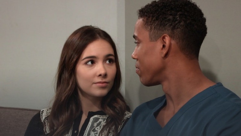 General Hospital: TJ Ashford (Tajh Bellow) and Molly Lansing-Davis (Haley Pullos)
