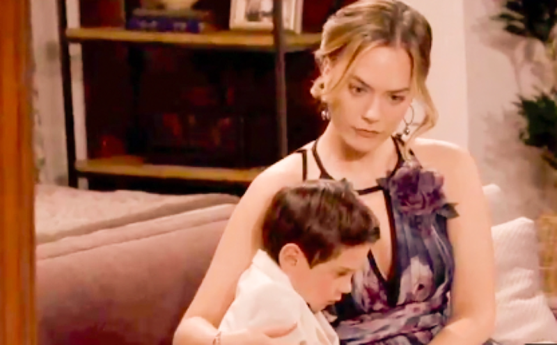 The Bold And The Beautiful: Douglas Forrester (Henry Joseph Samiri) and Hope Spencer (Annika Noelle)