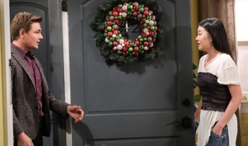 Days Of Our Lives: Wendy Shin (Victoria Grace) and Johnny DiMera (Carson Boatman)