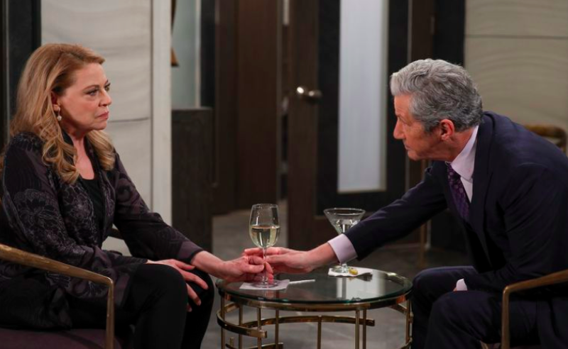 General Hospital: Victor Cassadine (Charles Shaughnessy) and Liesl Obrecht (Kathleen Gati)