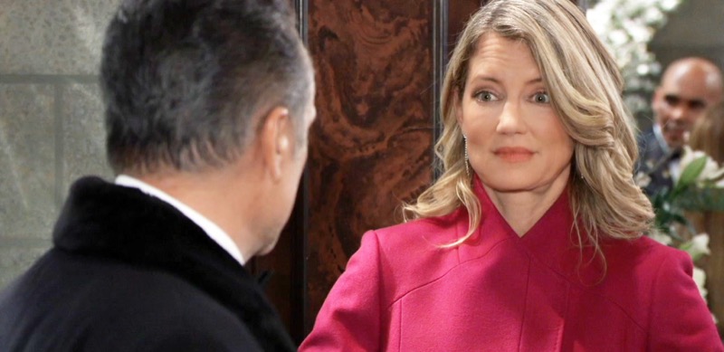 General Hospital: Nina Reeves (Cynthia Watros) and Sonny Corinthos (Maurice Benard)