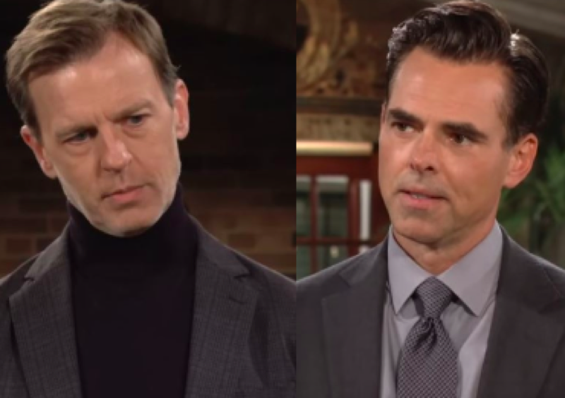 The Young And The Restless: Tucker McCall (Trevor St. John) and Billy Abbott (Jason Thompson)