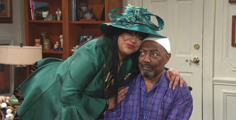Days of Our Lives: Paulina Price (Jackee Harry) and Abe Carver (James Reynolds)