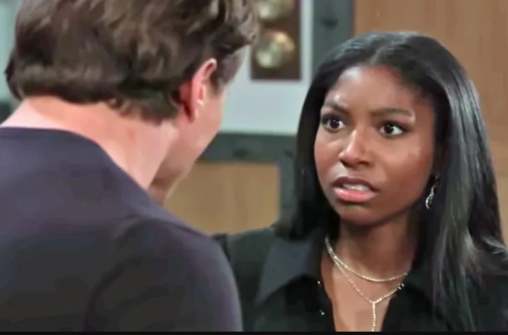 General Hospital: Spencer Cassadine (Nicholas Alexander Chavez) and Trina Robinson (Tabyana Ali)