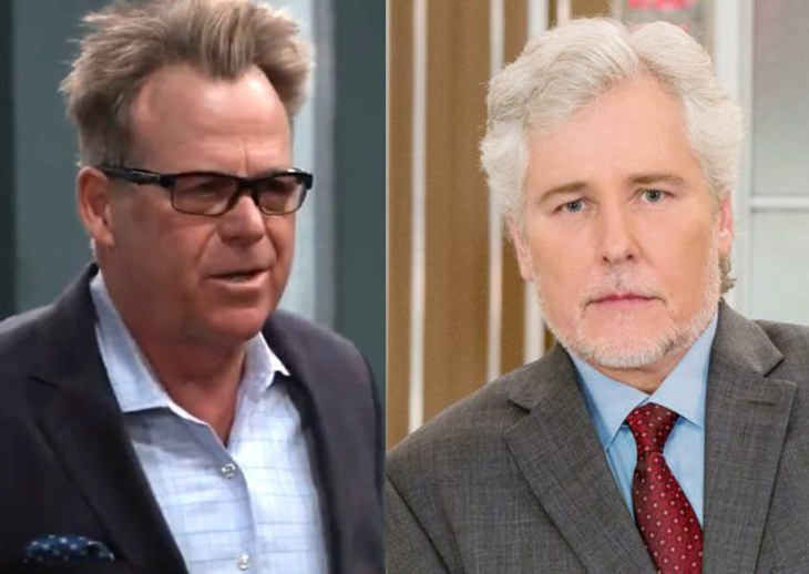 General Hospital: Martin Grey (Micheal E. Knight) and Scott Baldwin (Kin Shriner)