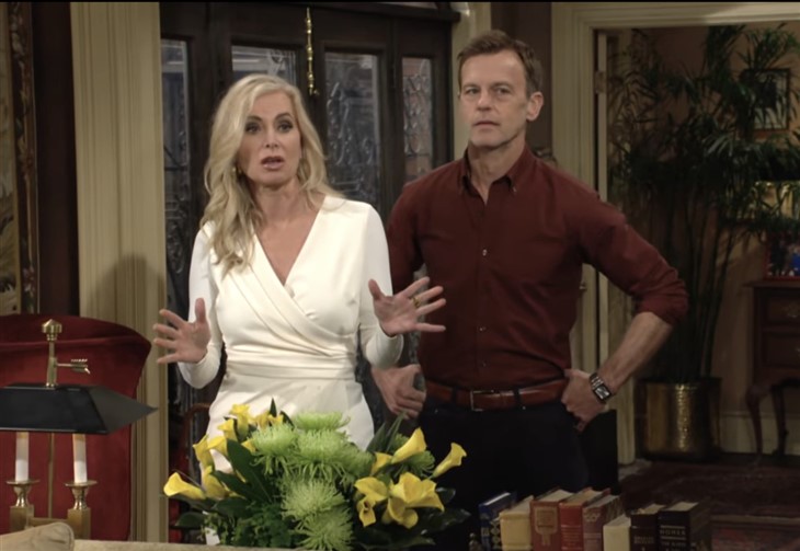 The Young And The Restless: Ashley Abbott (Eileen Davidson) and Tucker McCall (Trevor St. John)