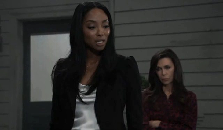 General Hospital: Anna Devane (Finola Hughes) and Jordan Ashford (Tanisha Harper)