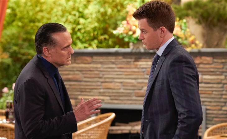 General Hospital: Sonny Corinthos (Maurice Benard) and Michael Corinthos’s (Chad Duell)