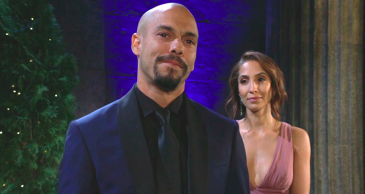 The Young and The Restless: Devon Hamilton-Winters (Bryton James) and Lilly Winters