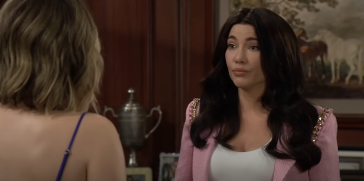 The Bold and The Beautiful: Steffy Forrester Finnegan (Jacqueline MacInnes Wood) and Hope Logan (Annika Noelle)