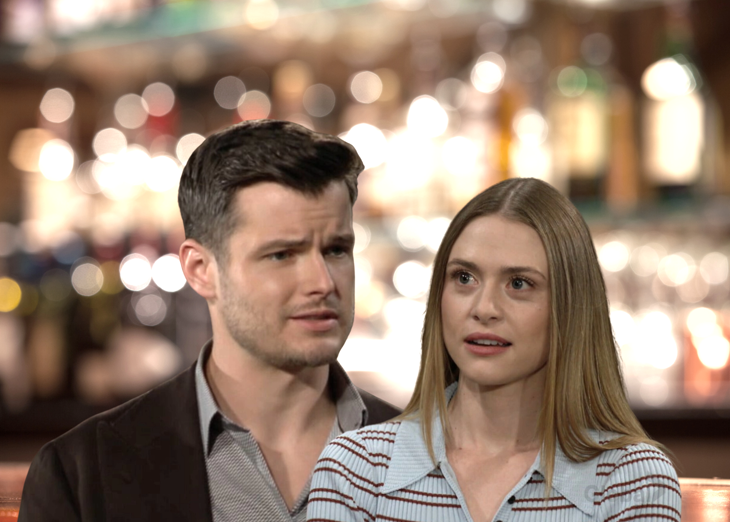 The Young and the Restless: Kyle Abbott (Michael Mealor) and Claire Grace (Hayley Erin)