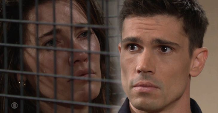 The Bold and the Beautiful: John Finn Finnegan (Tanner Novlan) and Steffy Forrester Finnegan (Jacqueline MacInnes Wood)