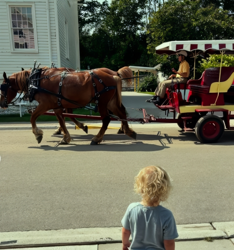 Mateo Roloff Watches the horse - Instagram