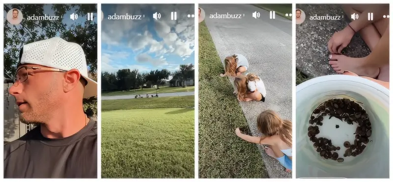 OutDaughtered Quints Discovered Creepy Things - Adam Busby - Instagram Stories