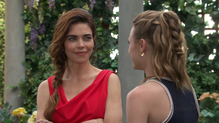 The Young and The Restless: Victoria Newman (Amelia Heinle) and Claire Newman (Hayley Grace)