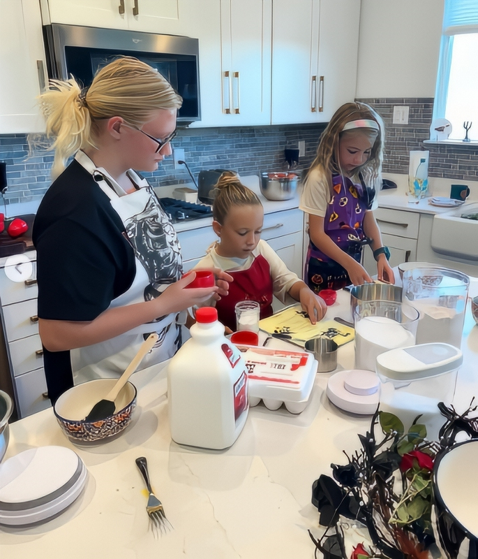 Sister Wives Starlet Truely Brown Cooks For Halloween - Instagram