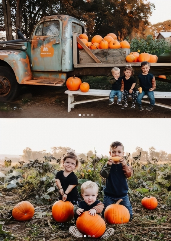 The Kids At A Pumpkin Farm 2024 - Tori Roloff Instagram