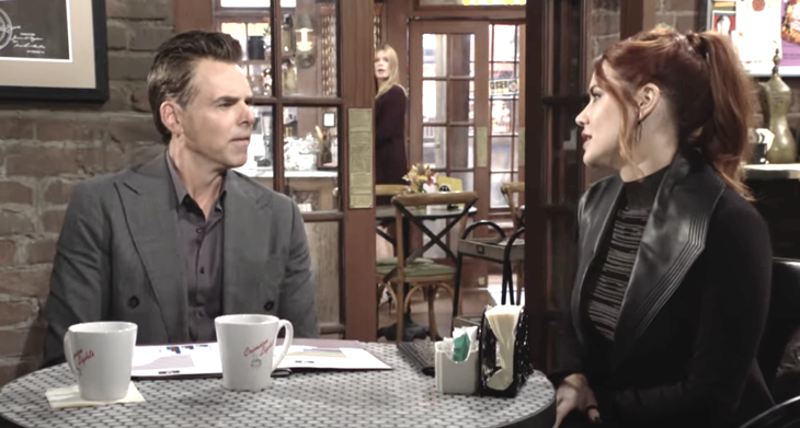 The Young and The Restless: Billy Abbott (Jason Thompson) and Sally Spectra (Courtney Hope)