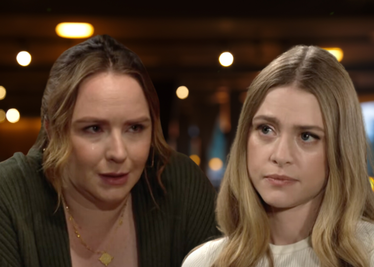 The Young and The Restless: Mariah Copeland (Camryn Grimes) and Claire Newman (Hayley Erin)