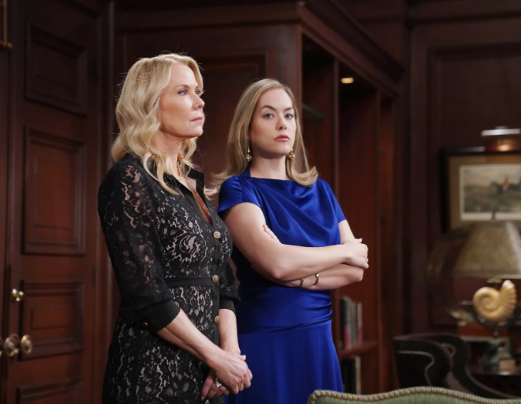 The Bold and The Beautiful: Brooke Logan (Katherine Kelly Lang) and Hope Logan (Annika Noelle)