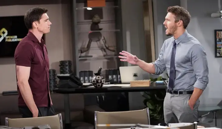 The Bold and The Beautiful: Liam Spencer (Scott Clifton) and Jack Finnegan (Ted King)