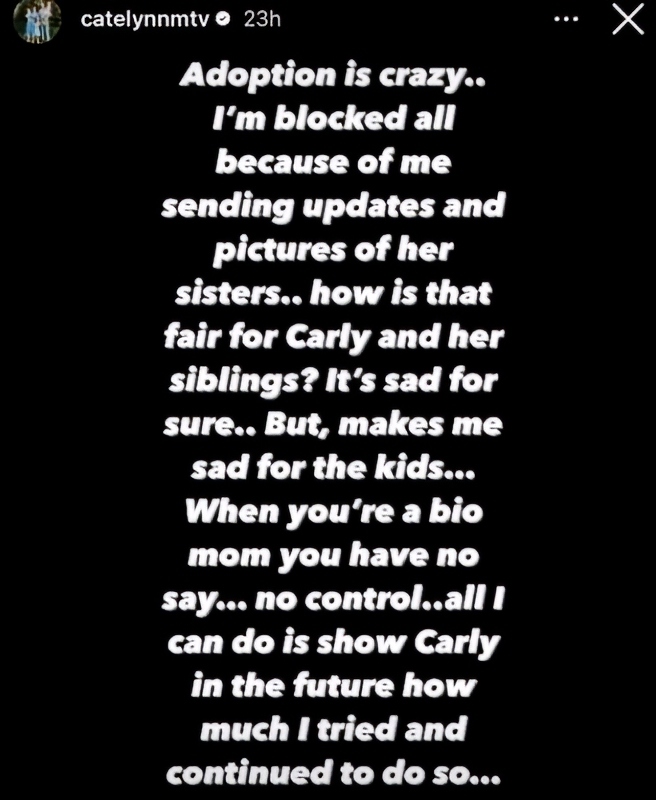 Catelynn Lowell On Being Blocked IG Via E