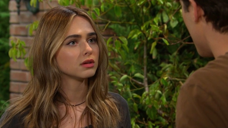 Days Of Our Lives: Tate Black (Leo Howard) and Holly Jonas (Ashley Puzemis)